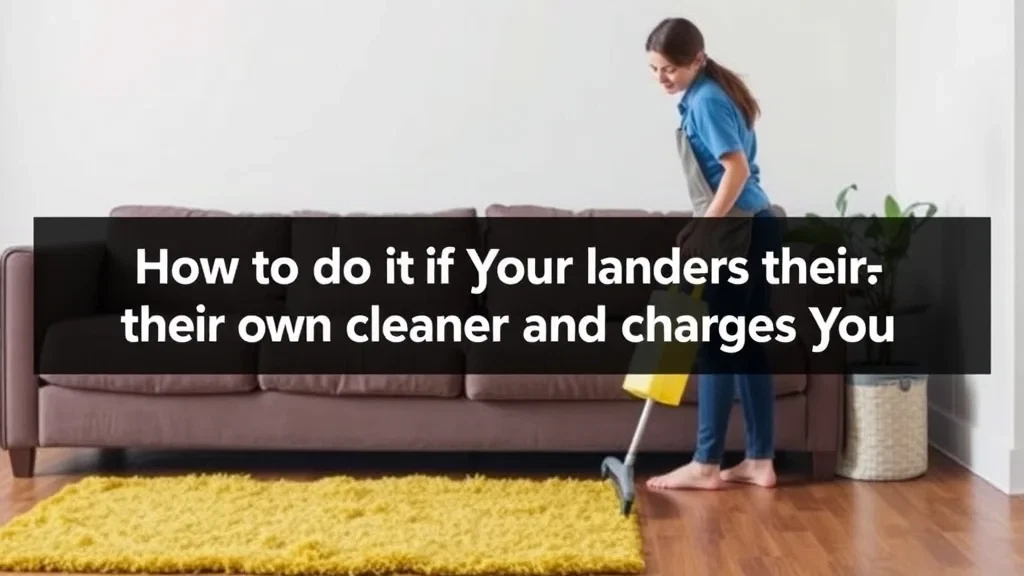What To Do If Your Landlord Hires Their Own Cleaner And Charges You 1 Featured image
